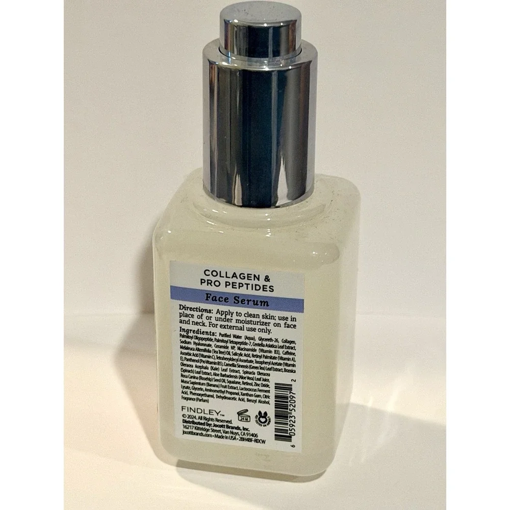 FINDLEY Collagen & Pro Peptides Firm + Lift Hydrate Glow Skin Face Serum 2 fl